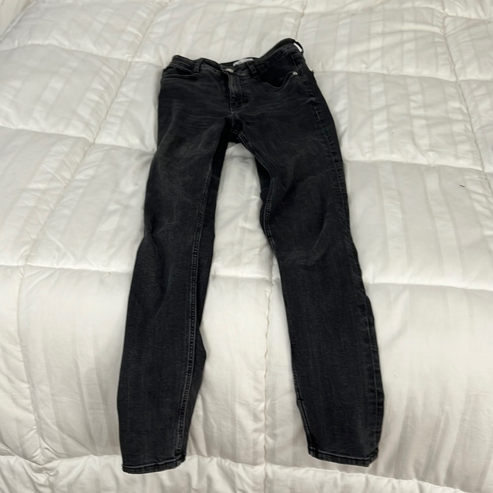 Womens high waisted Zara jeggings grey/black size 2